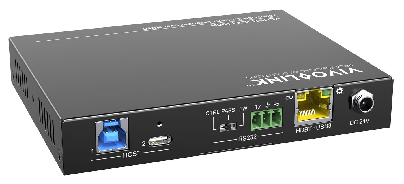 VivoLink 100m USB 3.2 Gen1 Extender over HDBT Host, Ansicht 4