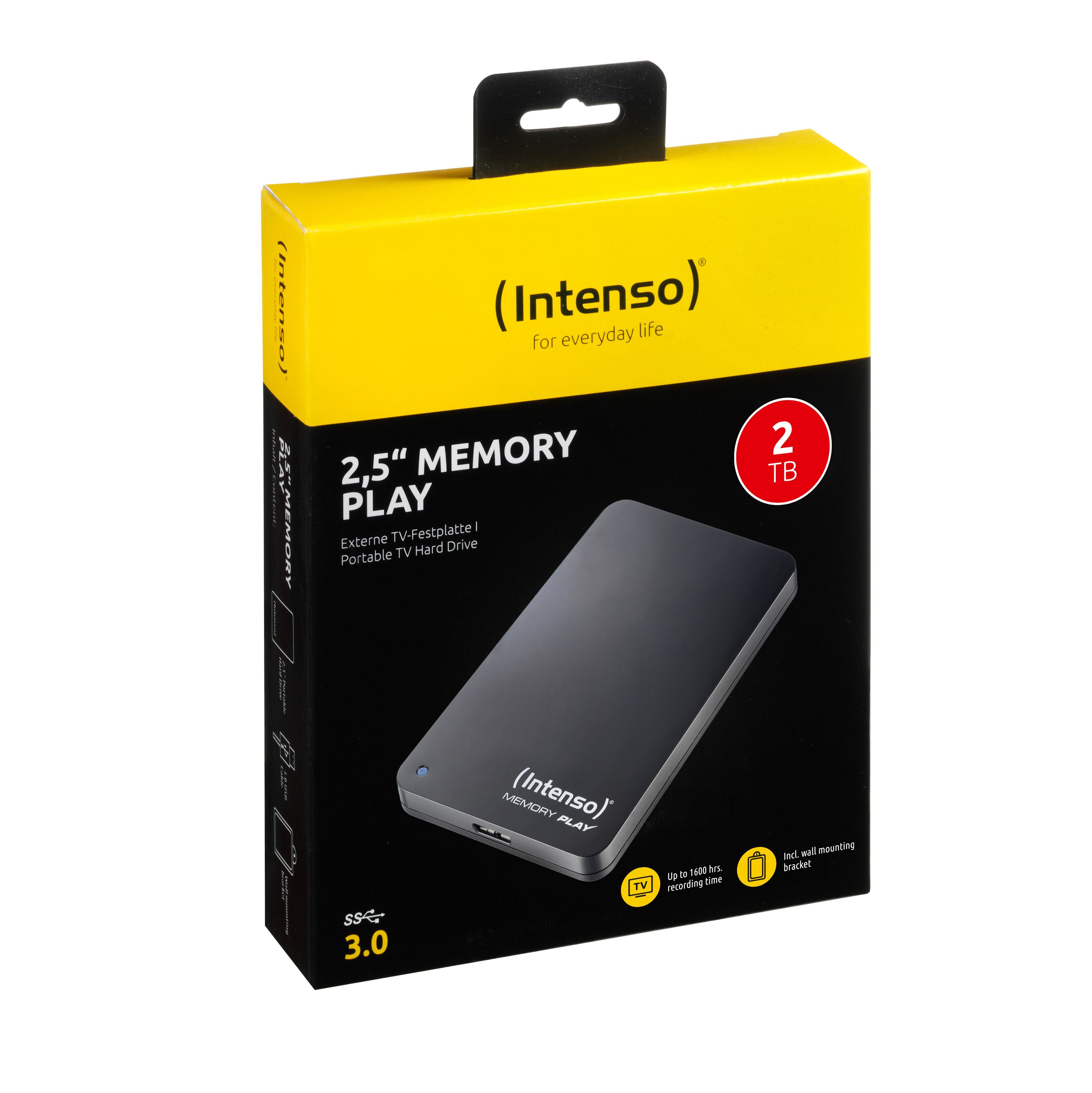 Intenso MEMORY PLAY - Festplatte - 2 TB - extern (tragbar), Ansicht 3