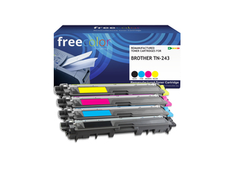 freecolor Toner Brother TN-243 BCMY remanufactured - Wiederaufbereitet - Kompatibel