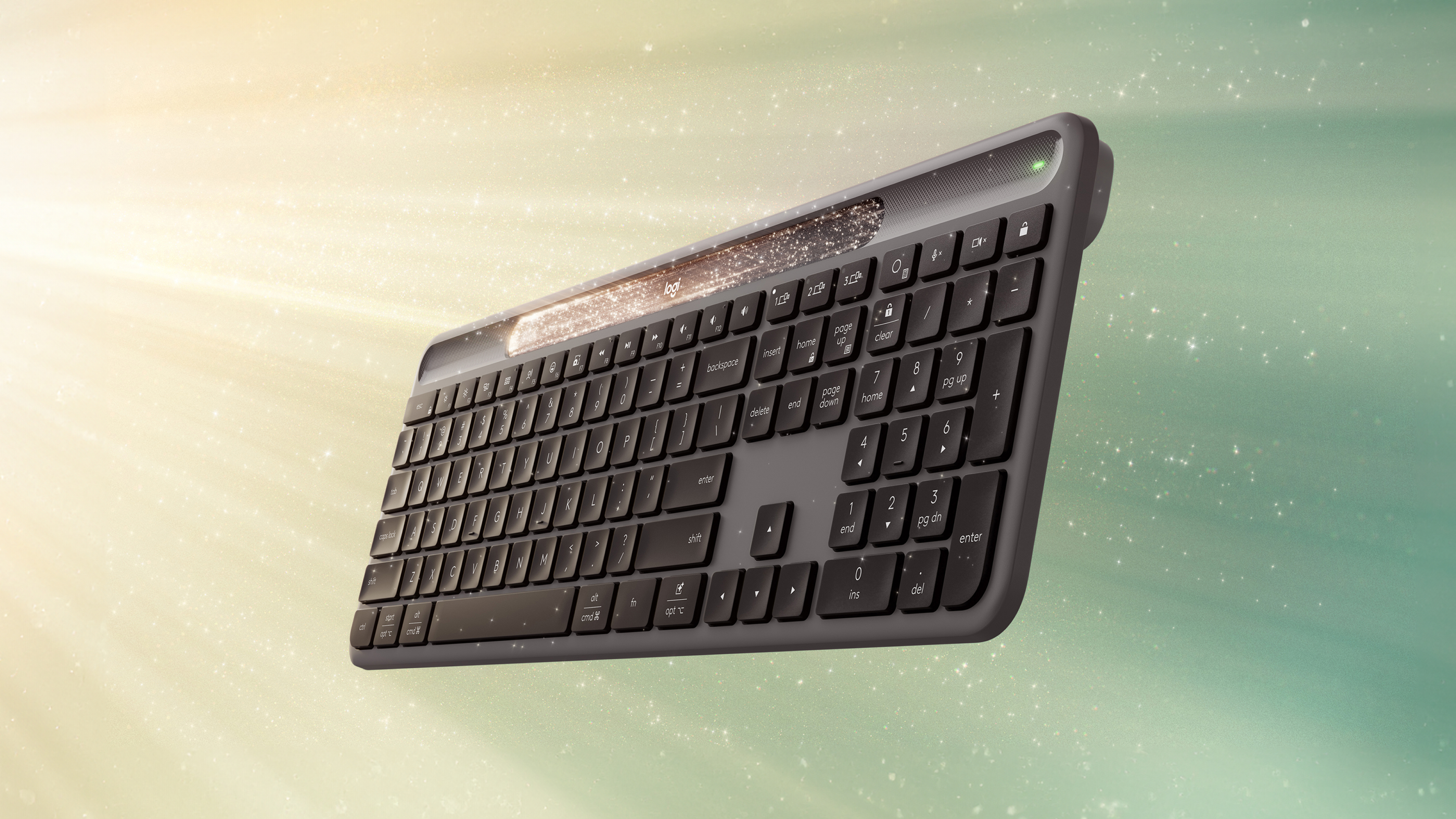 Logitech Signature Slim Solar+ K980 - Tastatur - TL: US, QWERTY, Ansicht 2