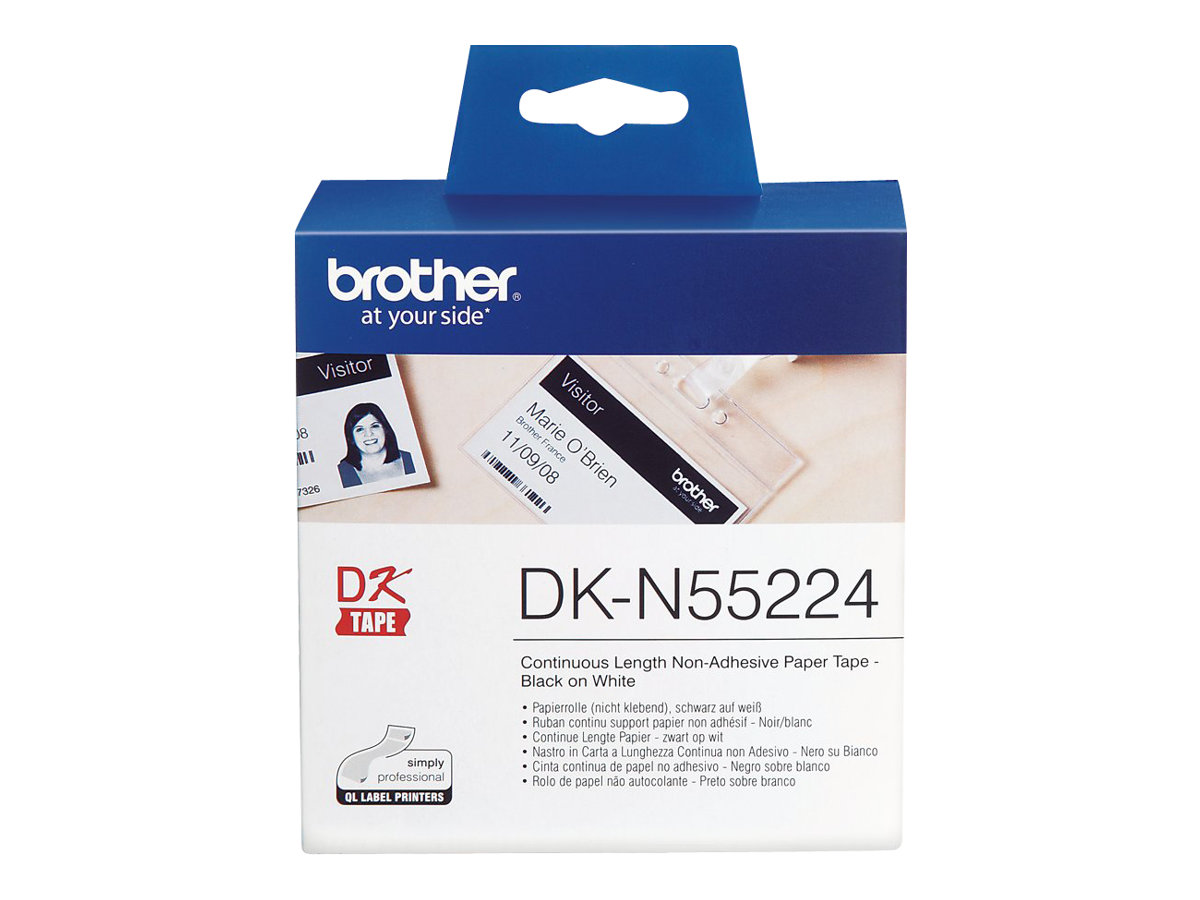 Brother DKN55224 - Papier - Schwarz auf Weiß - Rolle (5,4 cm x 30,5 m)