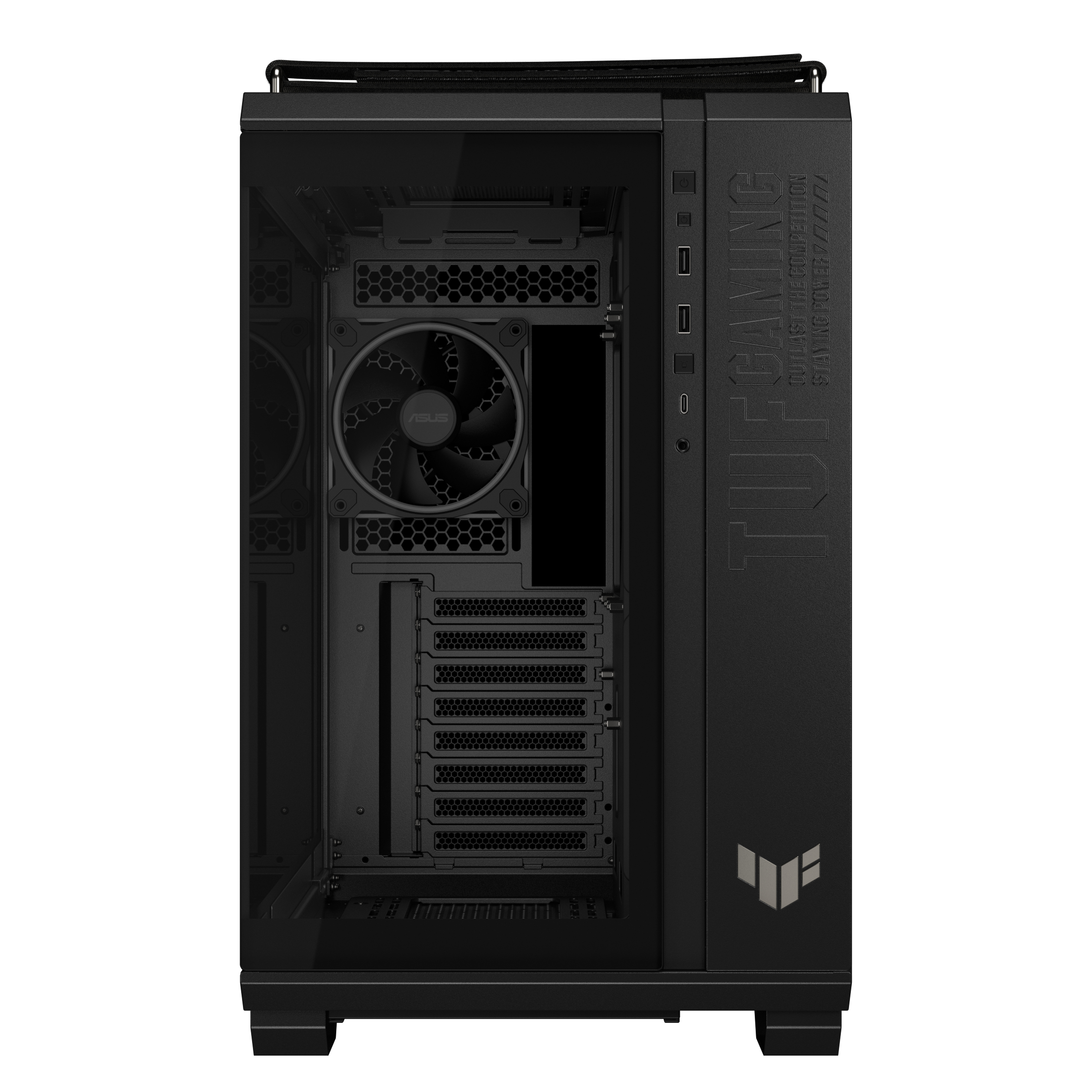 ASUS TUF Gaming GT502 Horizon - Mid tower Gaming - ATX - Seitenteil mit Fenster (gehärtetes Glas), Ansicht 3
