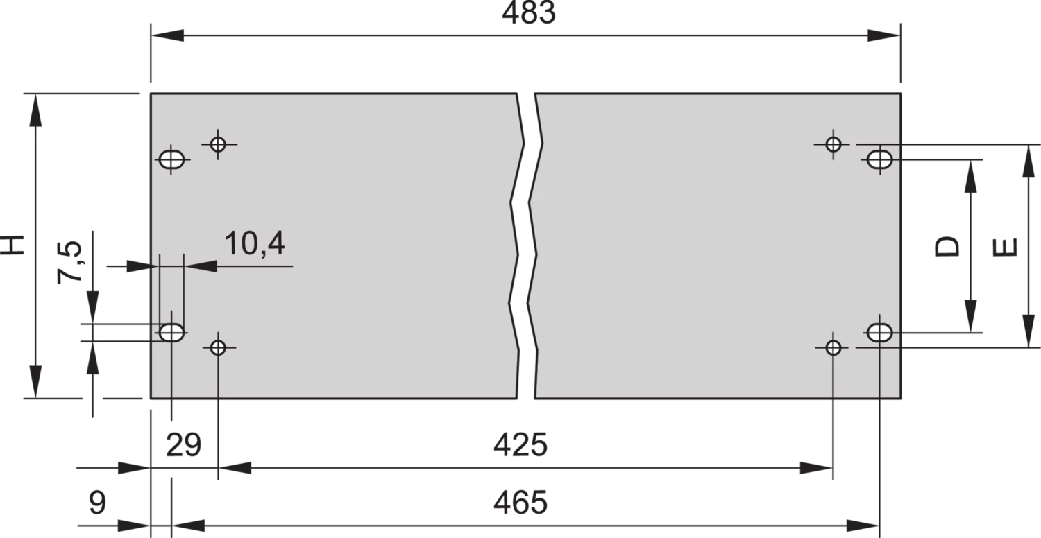 SCHROFF 19 Frontplatte 30219162, Ansicht 2