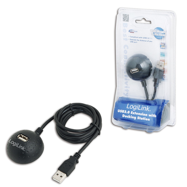 LogiLink DIGITUS USB 2.0 Docking Extension Cable - USB-Verlängerungskabel - USB (W), Ansicht 2