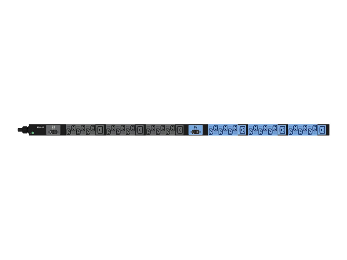 Lenovo Stromverteilungseinheit (Rack - einbaufähig) - geschaltet und überwacht - Wechselstrom 200-240 V - 1-phasig - Ethernet 10/100/1000 - Eingabe, Eingang IEC 60309 332P6 (36 x IEC 60320 C13, 6 x IEC 60320 C19)