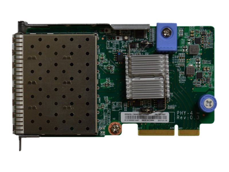 Lenovo ThinkSystem - Netzwerkadapter - LAN-on-motherboard (LOM) - 10 Gigabit SFP+ x 4 - für ThinkAgile HX2320 Appliance; VX3320 Appliance