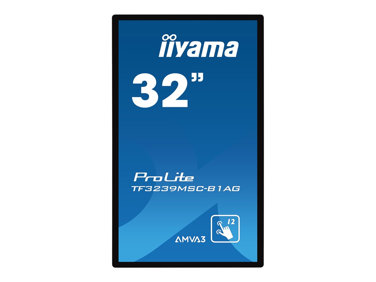 iiyama ProLite TF3239MSC-B1AG, 80cm (31,5 Zoll), Projected Capacitive, 12 TP, Full HD, schwarz