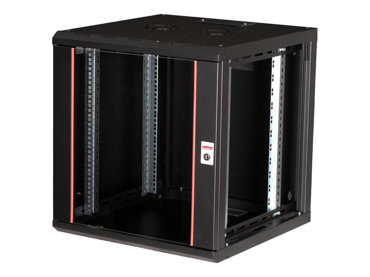 ROLINE 19 Zoll Wandgehäuse Pro 12 HE 600x600 BxT schwarz - Wandgehäuse, Ansicht 5