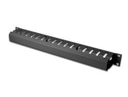 DIGITUS Kabelführungspanel mit abnehmbarer Blende für 483 mm (19)-Schränke 1HE