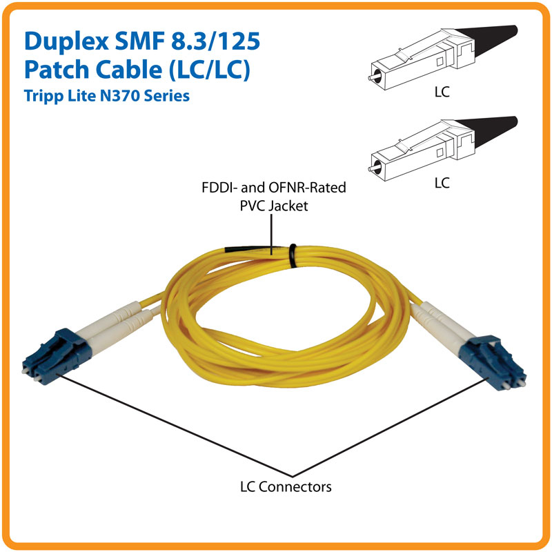 Tripp Eaton Tripp Lite Series Duplex Singlemode 9/125 Fiber Patch Cable (LC/LC), Ansicht 2