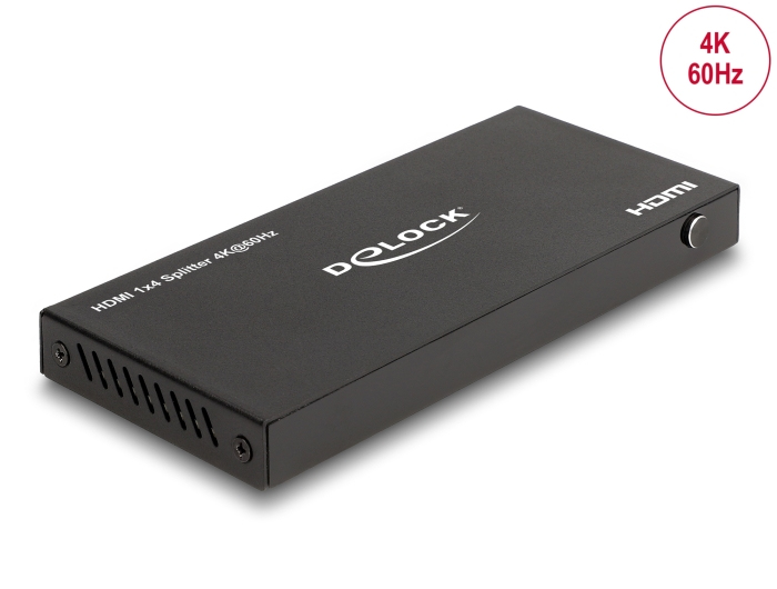 Delock HDMI Splitter 1 x in zu 4 out 4K 60 Hz mit Downscaler - Kabel - Digital/Display/Video, Ansicht 4