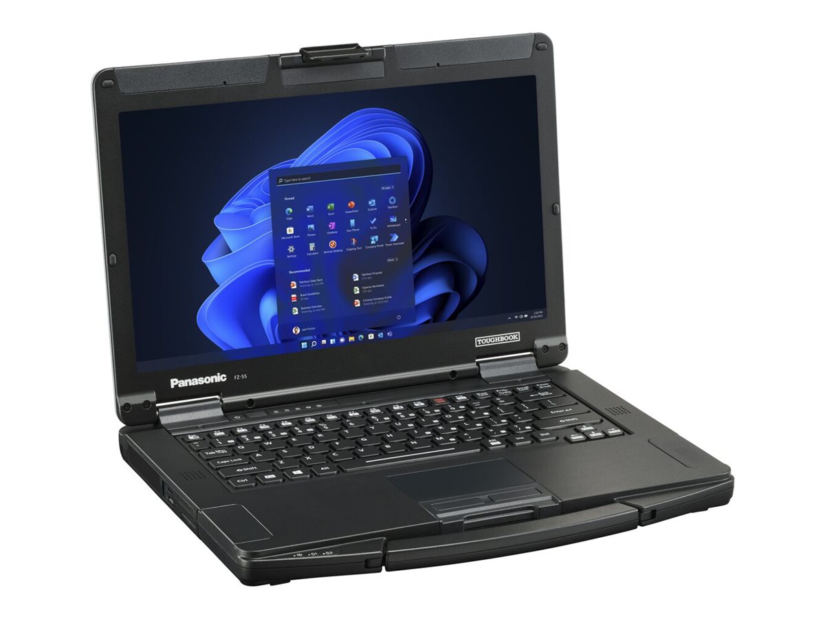 Panasonic Toughbook 55 - Robust - Intel Core i5 1345U - Win 11 Pro - UHD Graphics - 16 GB RAM - 512 GB SSD NVMe TCG Opal Encryption - 35.6 cm (14)