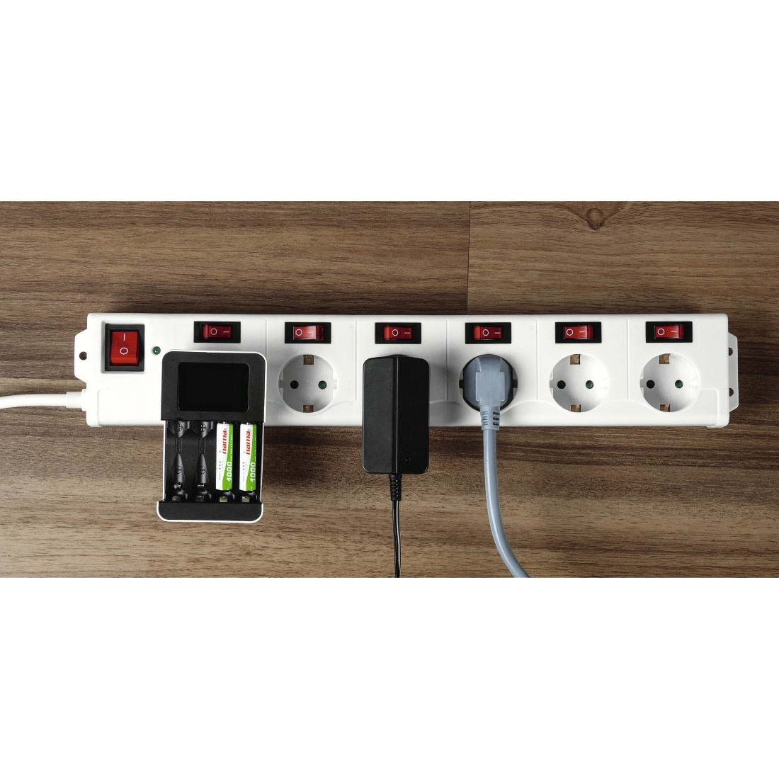 Hama 6+1, XL - Steckdosenleiste - 230 V - 3500 Watt - Ausgangsanschlüsse: 6 (CEE 7/4), Ansicht 3