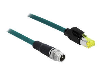 Delock Netzwerkkabel - 8 pin M12-X (M) zu RJ-45 (M)