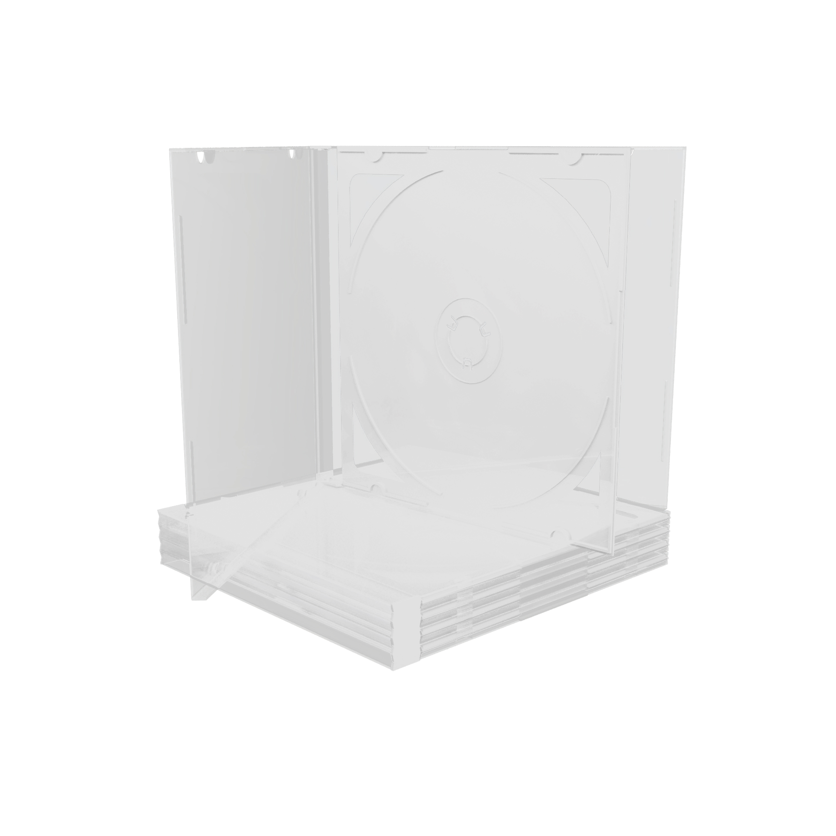 MEDIARANGE BOX31-T-2 - Schmuckschatulle - 2 Disks - Transparent - Kunststoff - 120 mm - RoHS, Ansicht 2