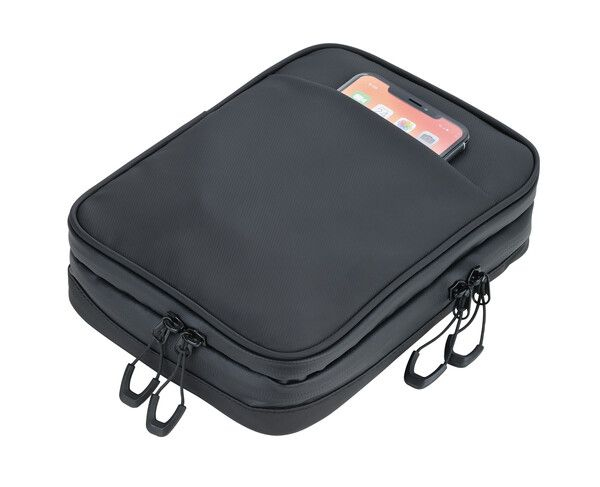 Troika BLACK CONNECTED - Polyester - Polyurethan (PU) - Plane - Schwarz - Reißverschlusstasche - 185 mm - 46 mm, Ansicht 2