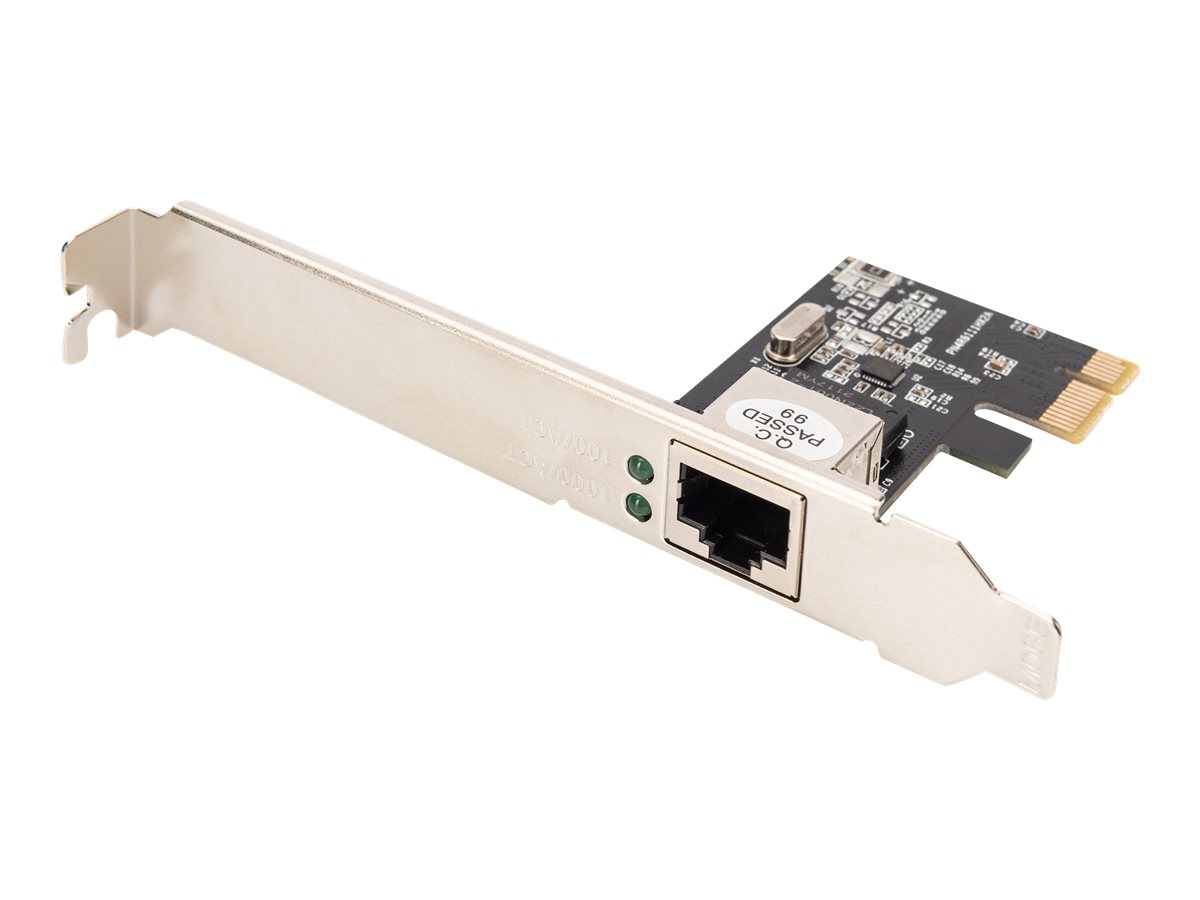DIGITUS Single Port Gigabit Ethernet Netzwerkkarte, RJ45,PCI Express