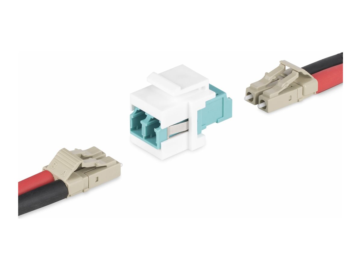 StarTech.com LC to LC Coupler, LC Fiber Coupler, LC/UPC Keystone Jack, Fiber Optic LC Keystone Coupler for Patch Panel - LC to LC Duplex (DMFKSLCLCCOUPLER)