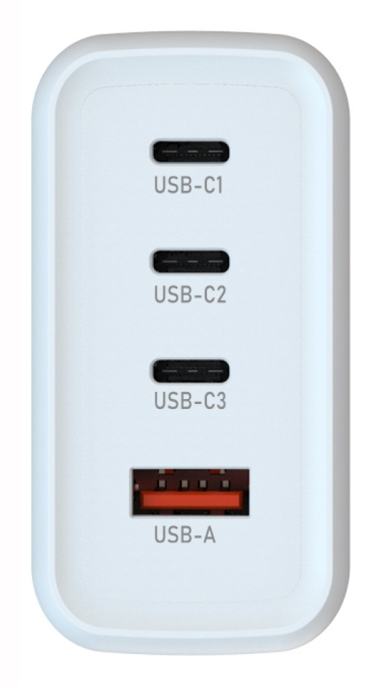 Techly GaN Ladegerät 3x USB-C und 1x USB-A, Ansicht 4