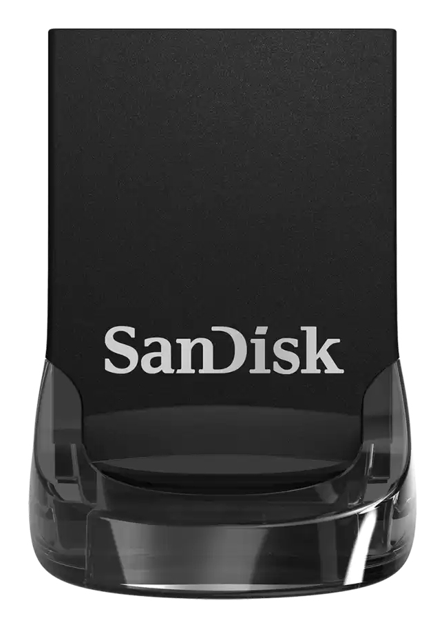 SanDisk Ultra Fit - USB-Flash-Laufwerk - 32 GB - USB 3.1 - Schwarz (Packung mit 3), Ansicht 2
