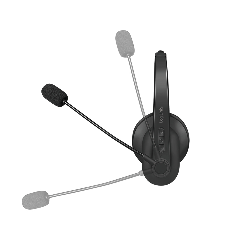 LogiLink Headset - On-Ear - Bluetooth - kabellos, Ansicht 4