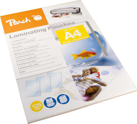 Peach 25er-Pack - glänzende Laminierungstaschen, Ansicht 2