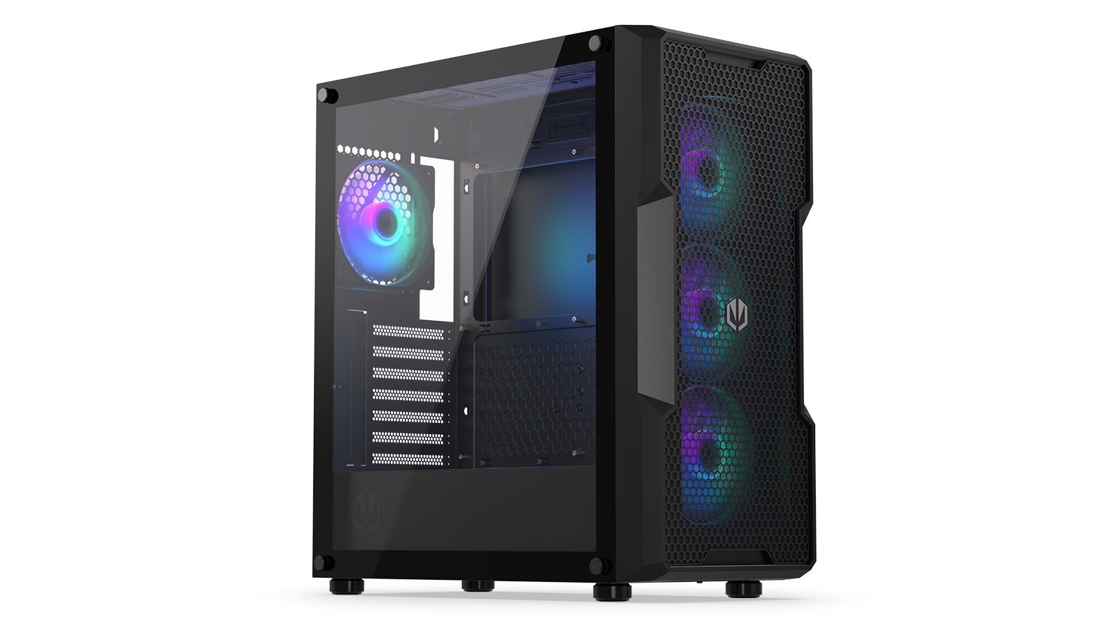 ENDORFY Regnum 400 ARGB - PC-Gehäuse - ATX - Seitenteil mit Fenster (gehärtetes Glas), Ansicht 3