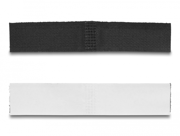 Delock Kabelhalter - self-adhesive, L 110 mm x W 20 mm - 11 cm - Schwarz (Packung mit 10), Ansicht 3
