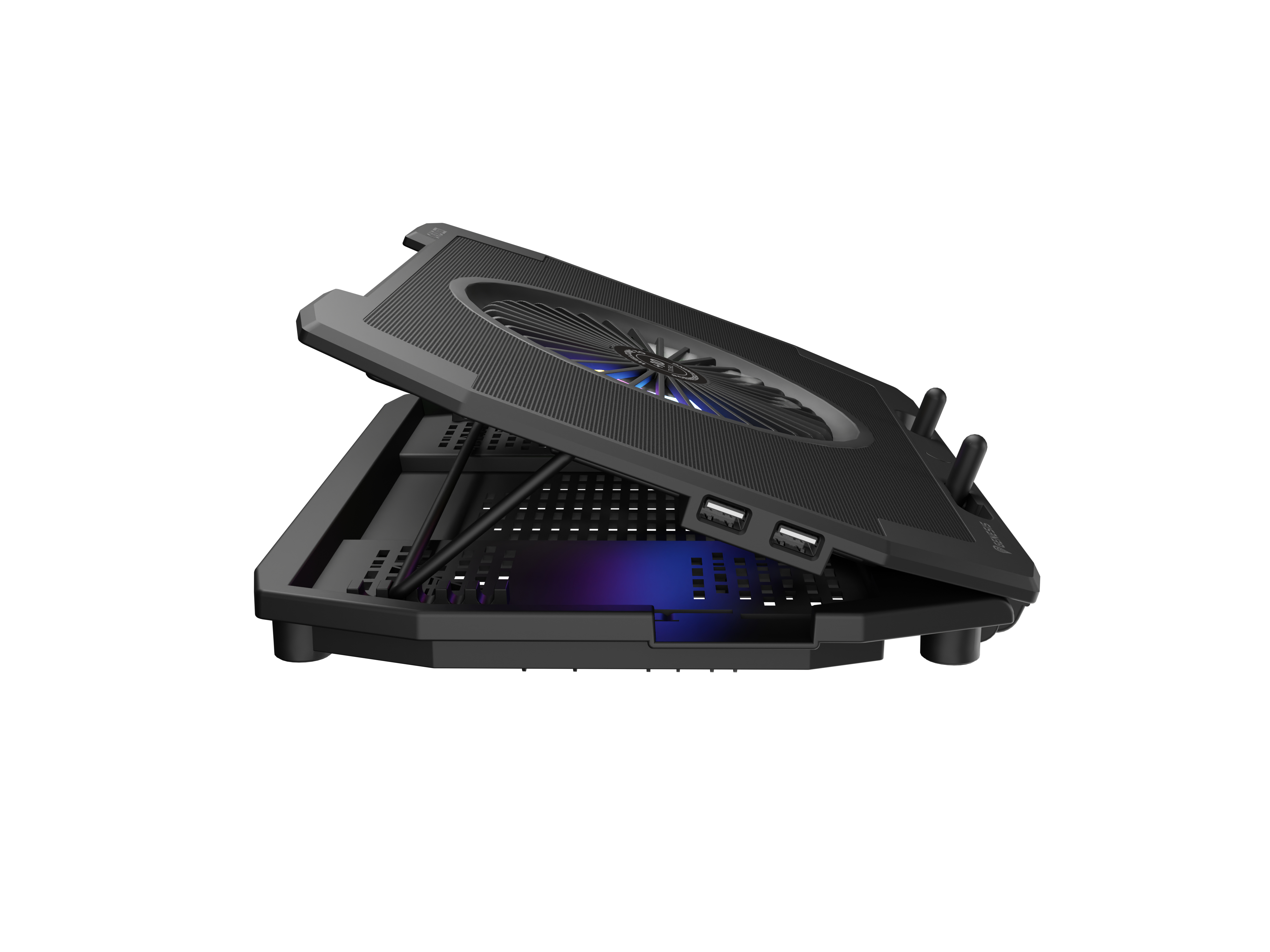natec chladici podložka pro NB Oxid 850 RGB 15.6-17.3 5xVentilator, Ansicht 2