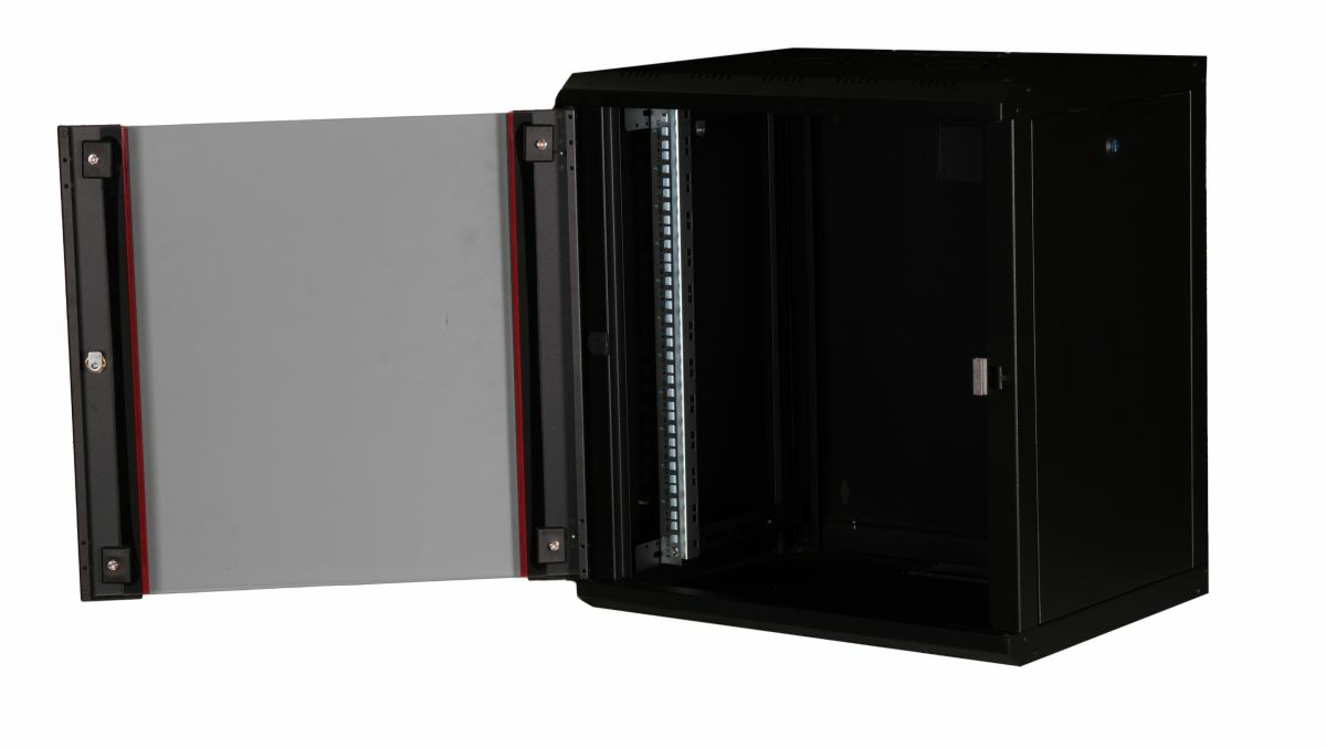 Equip Pro Mount - Schrank Netzwerkschrank - 600x450 mm - geeignet für Wandmontage - Tiefschwarz (RAL 9005), Ansicht 4