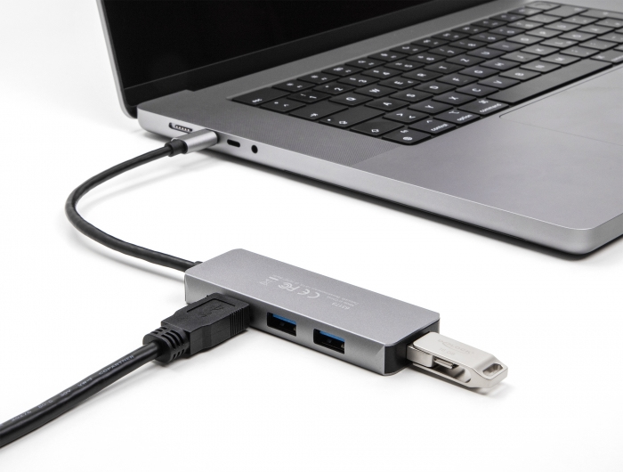 Delock Hub - 4 x USB 3.2 Gen 1 - Desktop, Ansicht 2