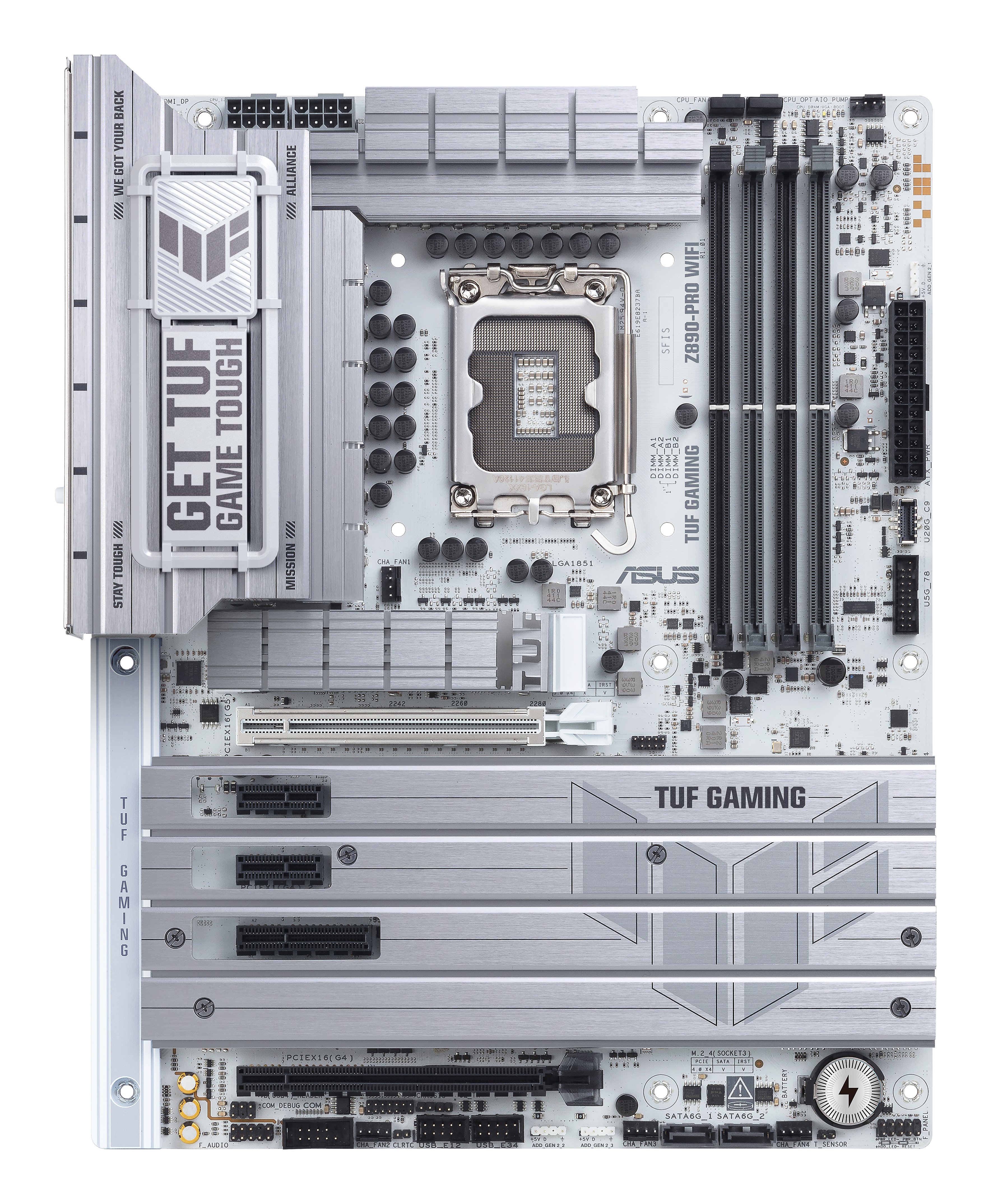 ASUS TUF GAMING Z890-PRO WIFI - Motherboard - ATX - LGA1851-Sockel - Z890 Chipsatz - USB 3.2 Gen 1, USB4 - Wi-Fi 7, Ansicht 2