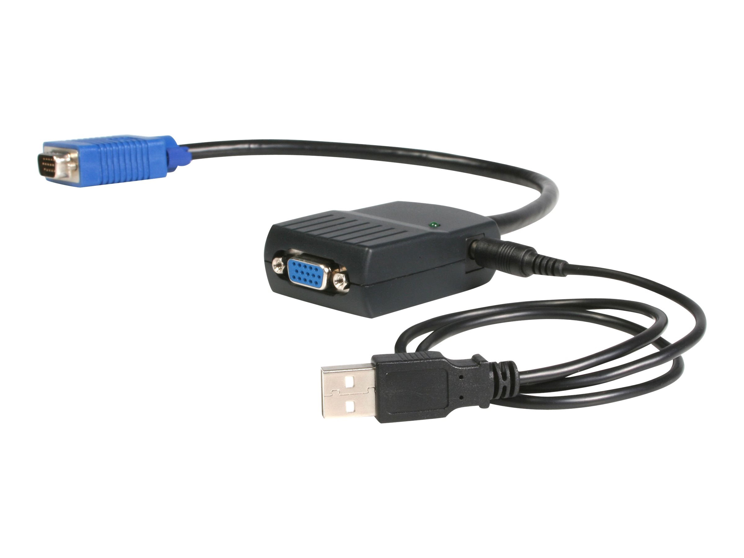 StarTech.com Startech 2 Port VGA Video Splitter - Monitor Splitter Kabel mit Stromversorgung über USB - 1 x VGA (Stecker)