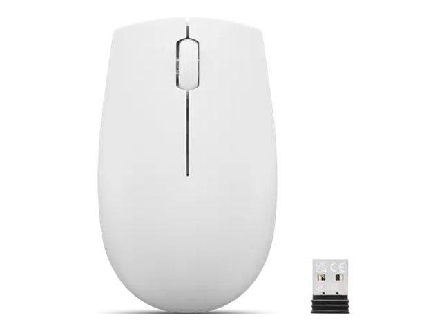 Lenovo 300 Wireless Compact - Maus - mit Batterie - optisch - 3 Tasten - kabellos - 2.4 GHz - kabelloser Empfänger (USB), Ansicht 2