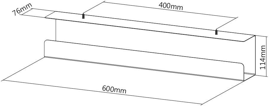 VALUE Kabel - Organizer - unter Tisch montierbar - Schwarz, Ansicht 4