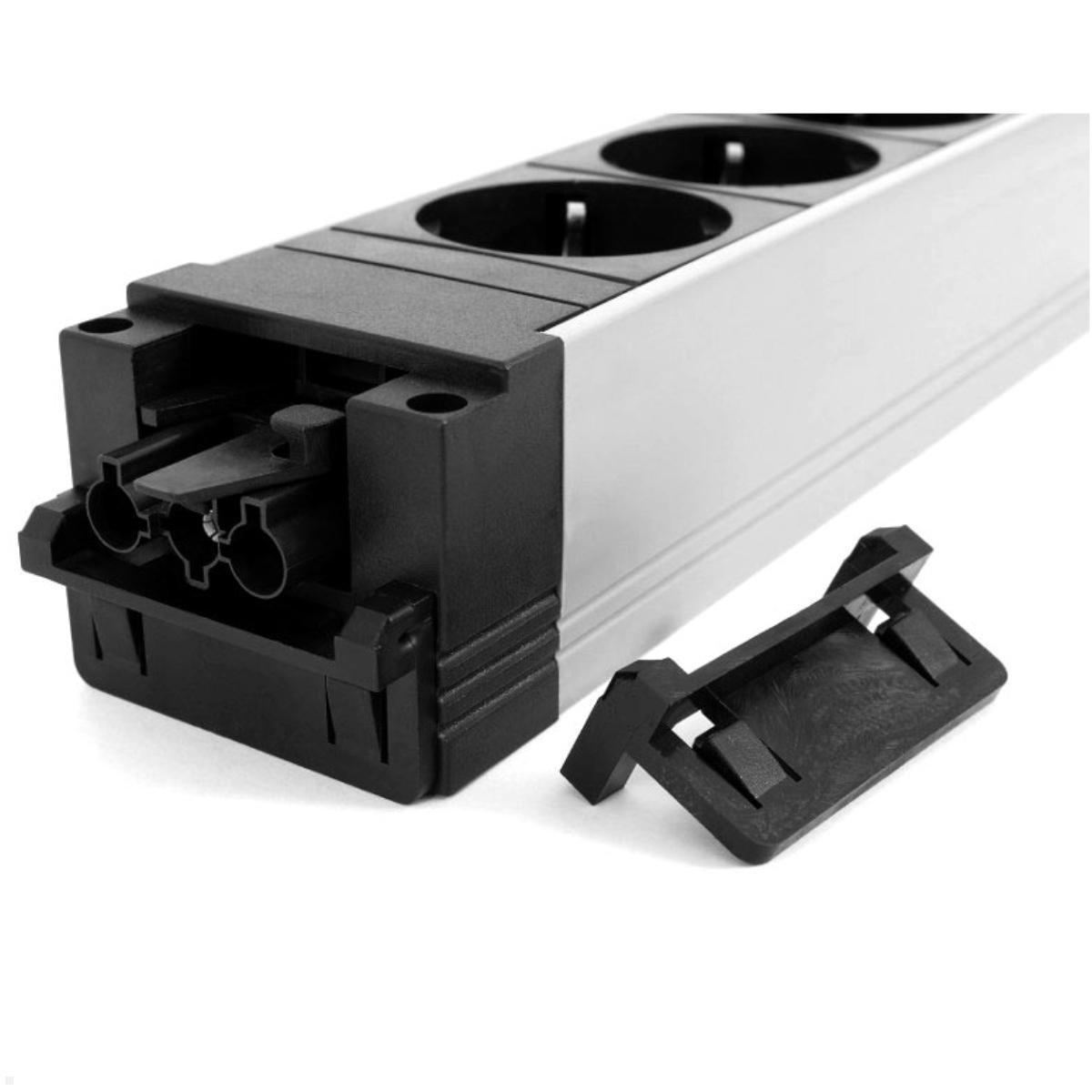 Bachmann Steckdosenleiste STEP ALU 2xCEE7/3 1XCM1XUSB CHARG GST18, Ansicht 4