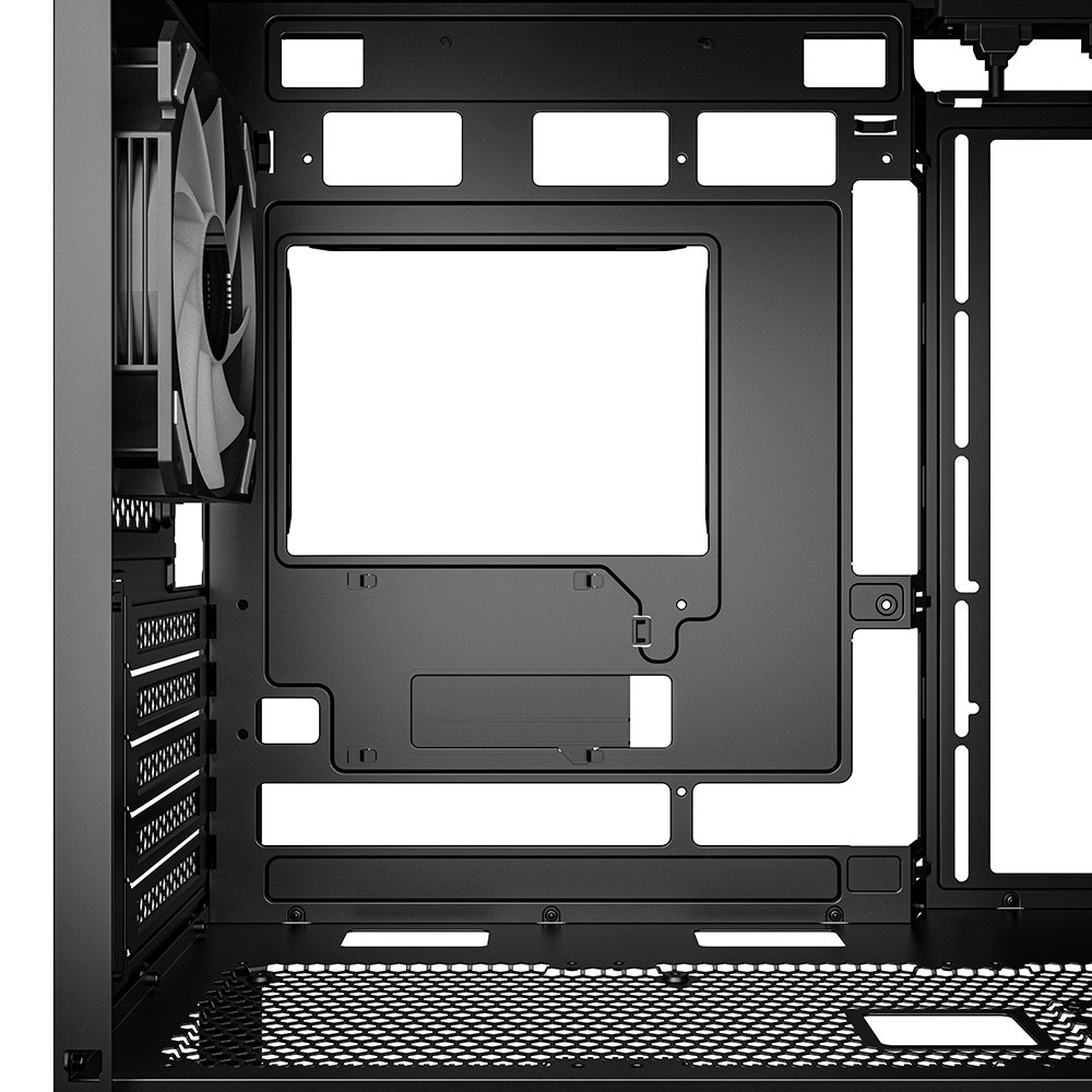 Sharkoon Gehäuse MK4W RGB Micro-ATX 1x Glas schwarz - Tower - ATX, Ansicht 2