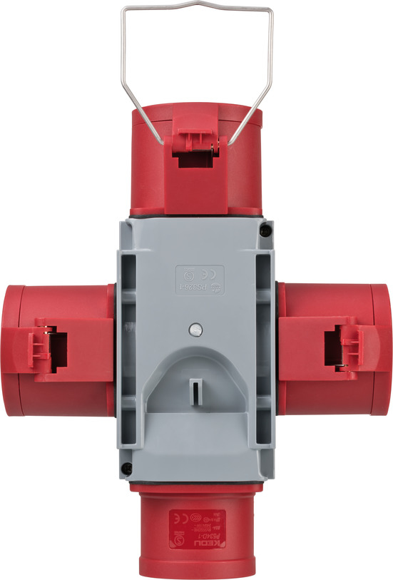 Brennenstuhl 1081670 - 400 V - 32 A - Grau - Rot - IP44 - 200 mm - 252 mm, Ansicht 3