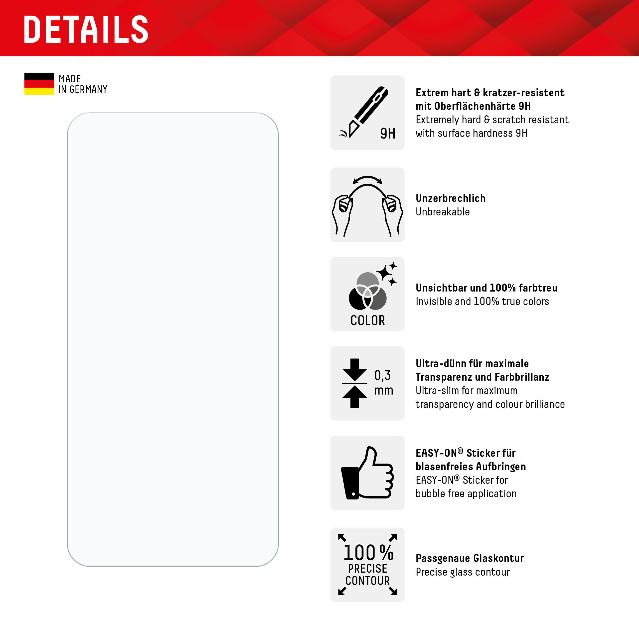 E.V.I. Smart Glass Samsung Galaxy A35/A55 5G, Ansicht 4