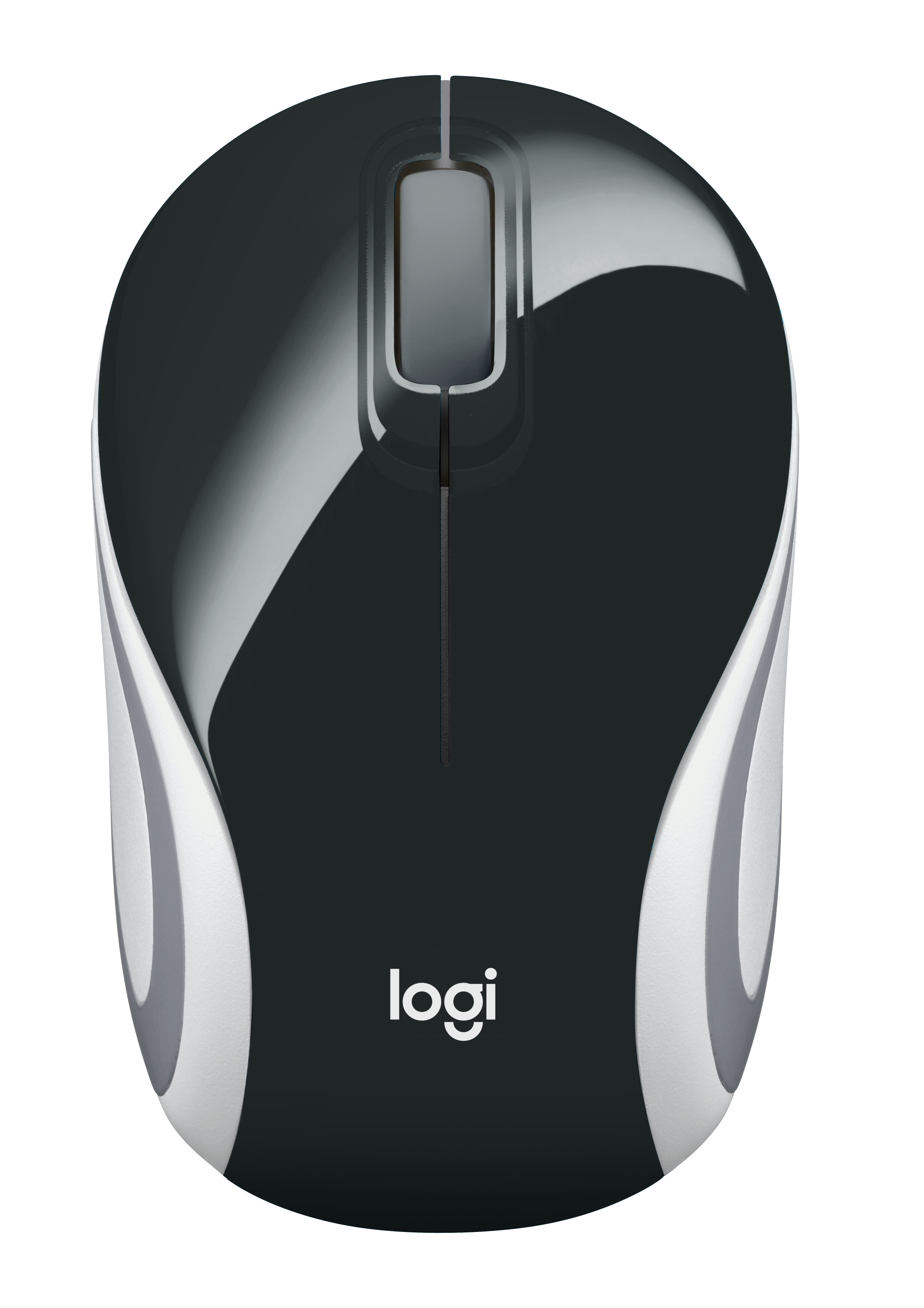 Logitech M187, Beidhändig, Optisch, RF Wireless, 1000 DPI, Schwarz, Weiß