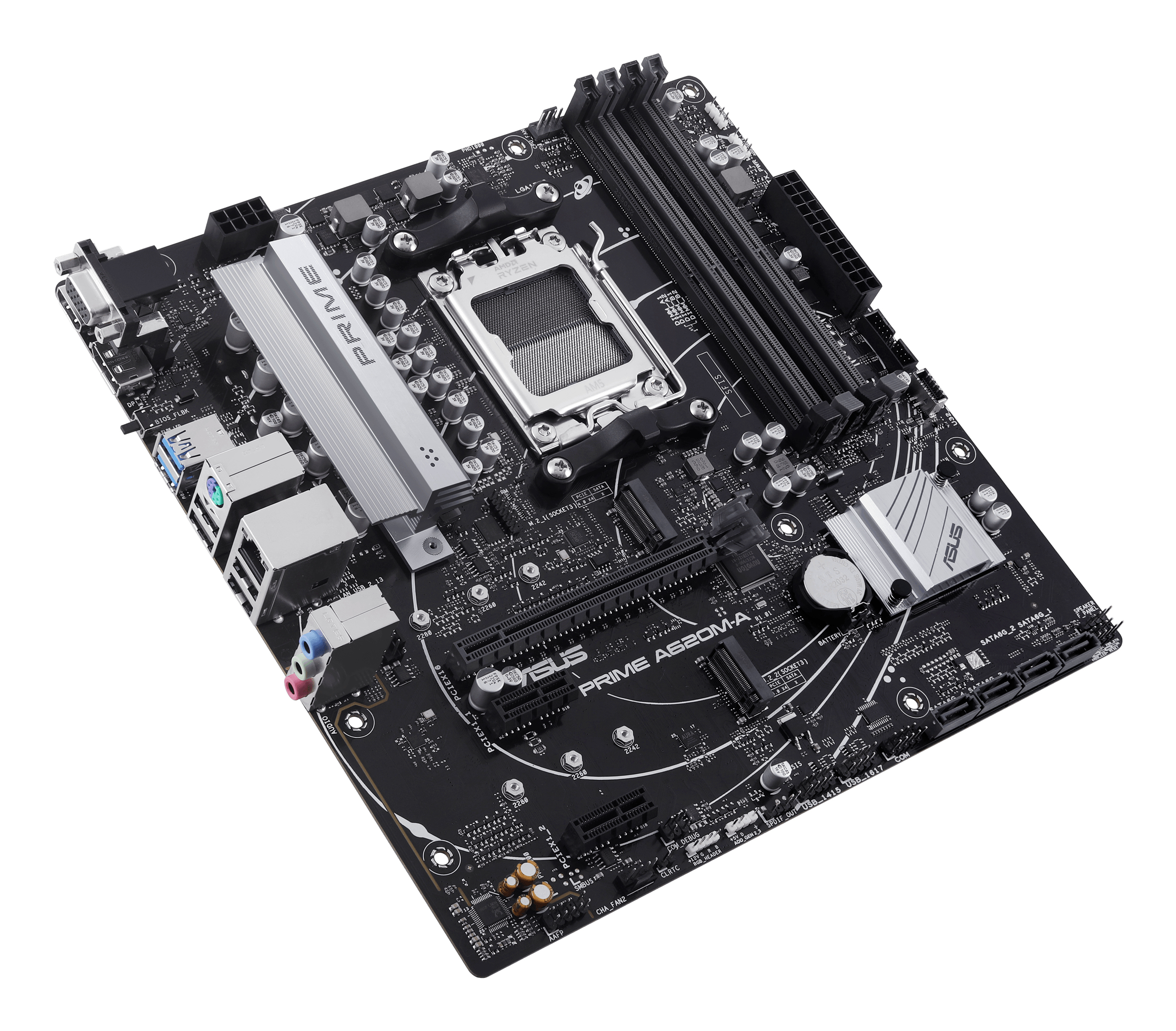 ASUS PRIME A620M-A-CSM - Motherboard - micro ATX - Socket AM5 - AMD A620 Chipsatz, Ansicht 2