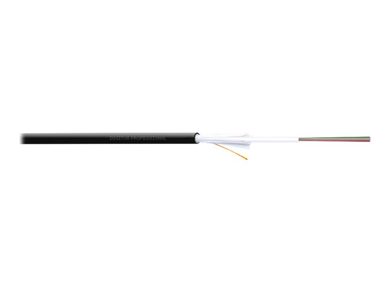 DIGITUS Verlegekabel Innen/Außen A/I-DQ (ZN) BH 50/125 µ OM4, 8 Fasern, BauPVO Dca, LSZH