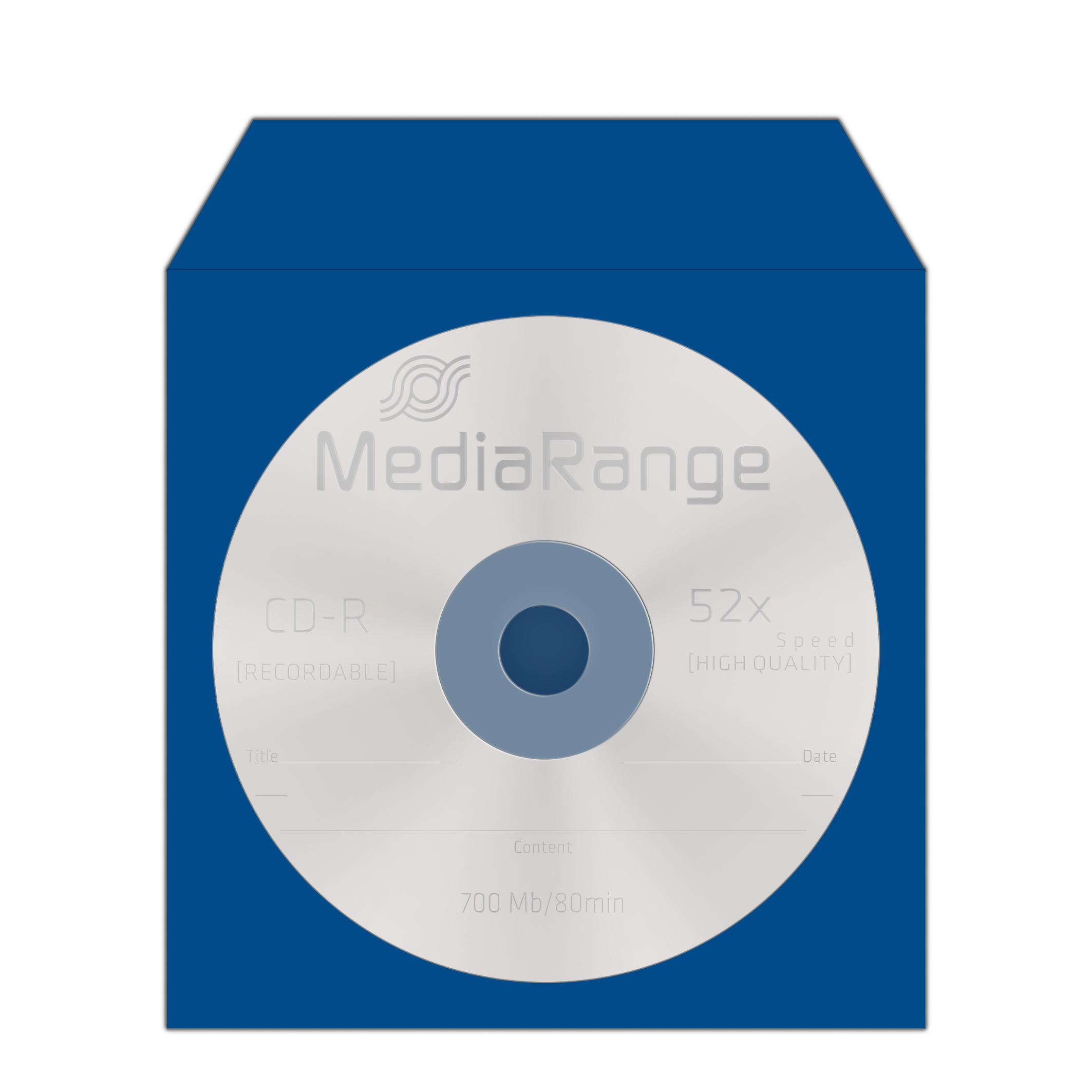 MEDIARANGE CD-paper color-pack - CD-Hülle - Kapazität: 1 CD (Packung mit 100), Ansicht 2