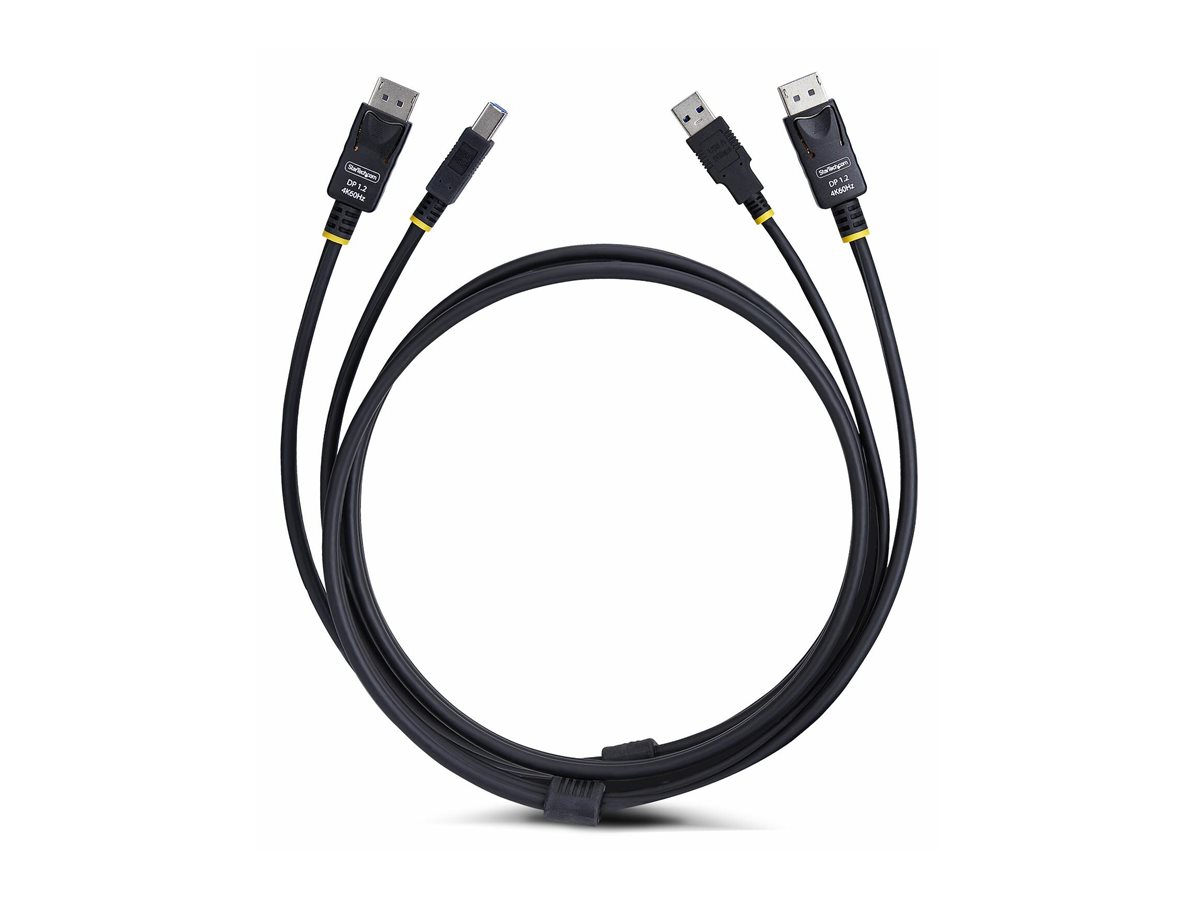 StarTech.com 10ft (3m) DisplayPort and USB 5Gbps KVM Cable - Tastatur- / Video- / Maus- (KVM-), Ansicht 4