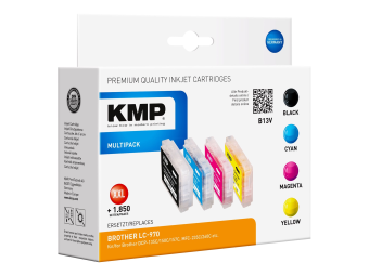 KMP MULTIPACK B13V - 4er-Pack - Größe XXL - Schwarz Gelb Cyan Magenta - kompatibel - Tintenpatrone (Alternative zu: Brother LC970BK Brother LC970C Brother LC970M Brother LC970Y)