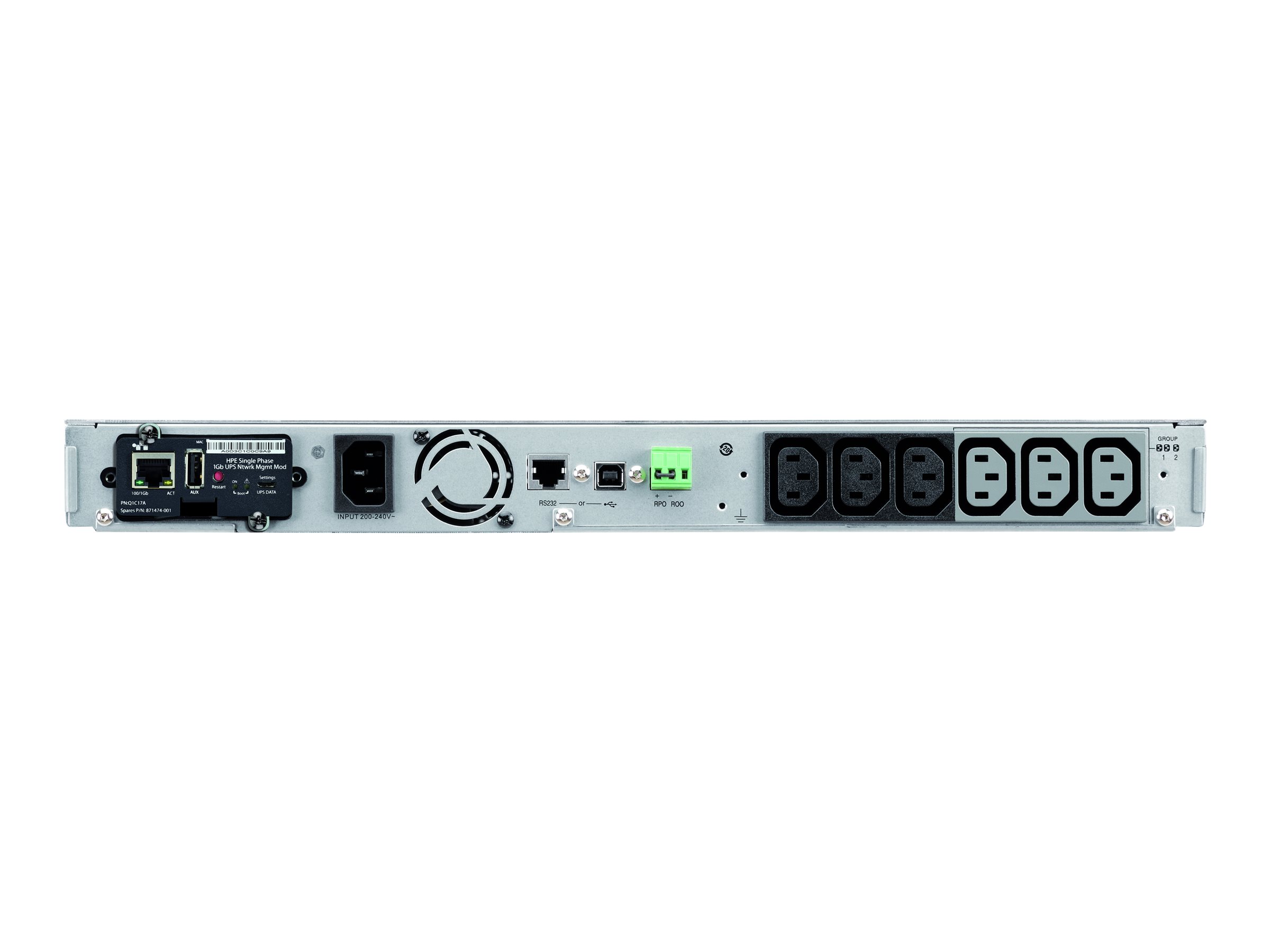 HP HPE R1500 G5 - USV (Rack - einbaufähig) - Wechselstrom 220230240 V