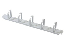 DIGITUS Kabelrangierpanel mit Kabelführungsbügeln für 483 mm (19)-Schränke 1HE