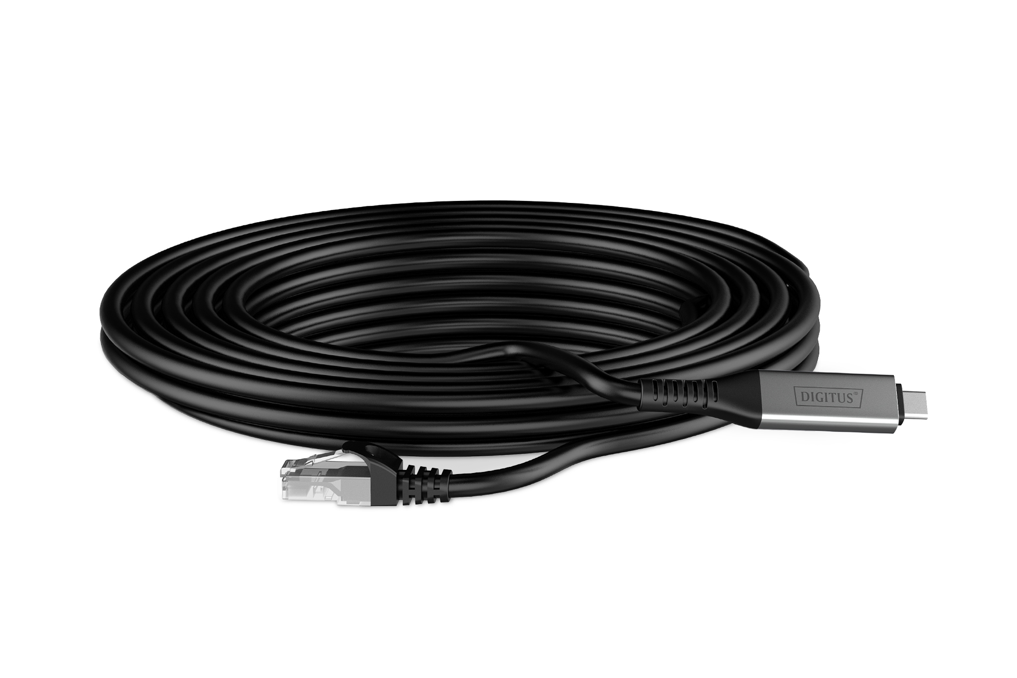 DIGITUS USB-C 3.2 Gen1 - RJ45 Ethernet Kabel, 1Gbit/s, 2m, Ansicht 3