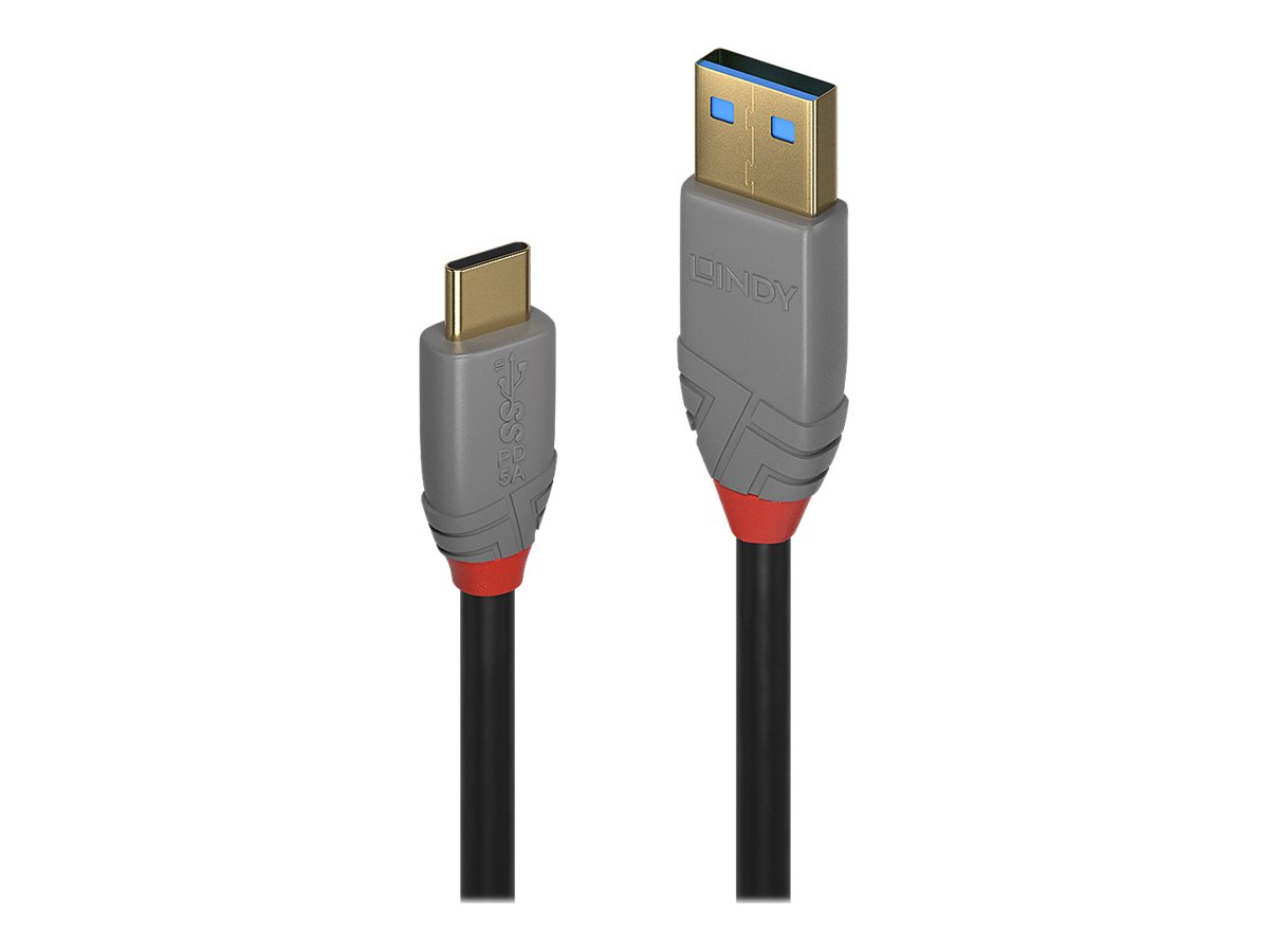 Lindy Black Line - USB-Kabel - USB-C (M) zu USB Typ A (M) - USB 3.1 Gen 2 - 5 A - 50 cm