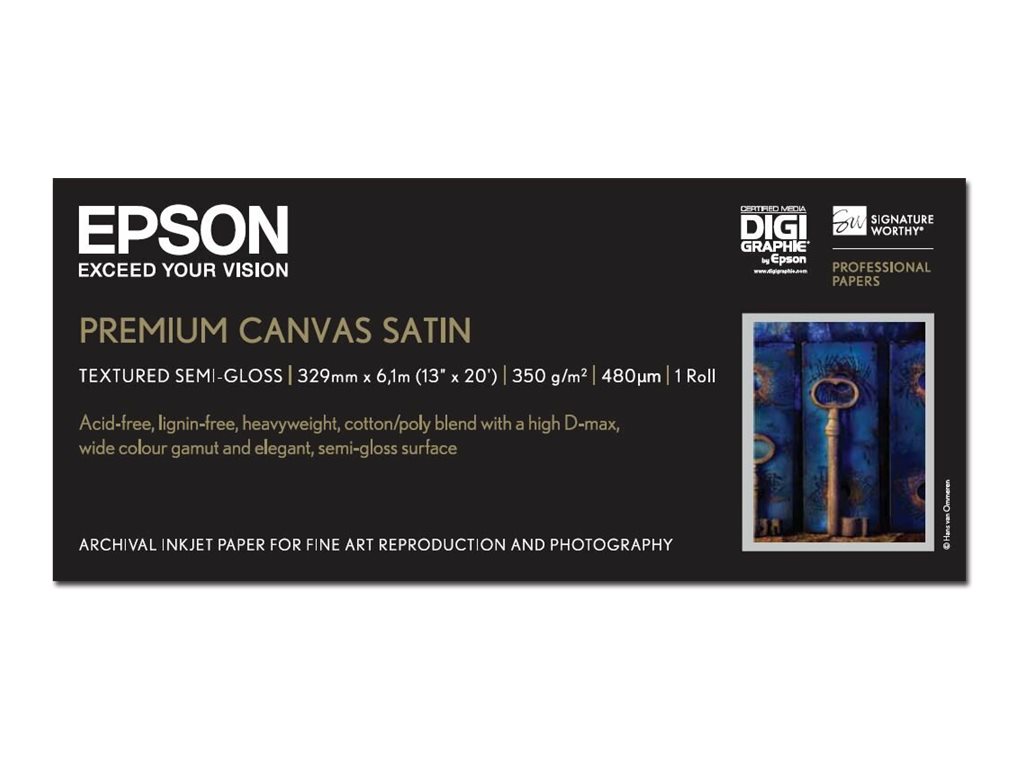Epson PremierArt Water Resistant Canvas - Glänzend - Rolle (33 cm x 61 m)